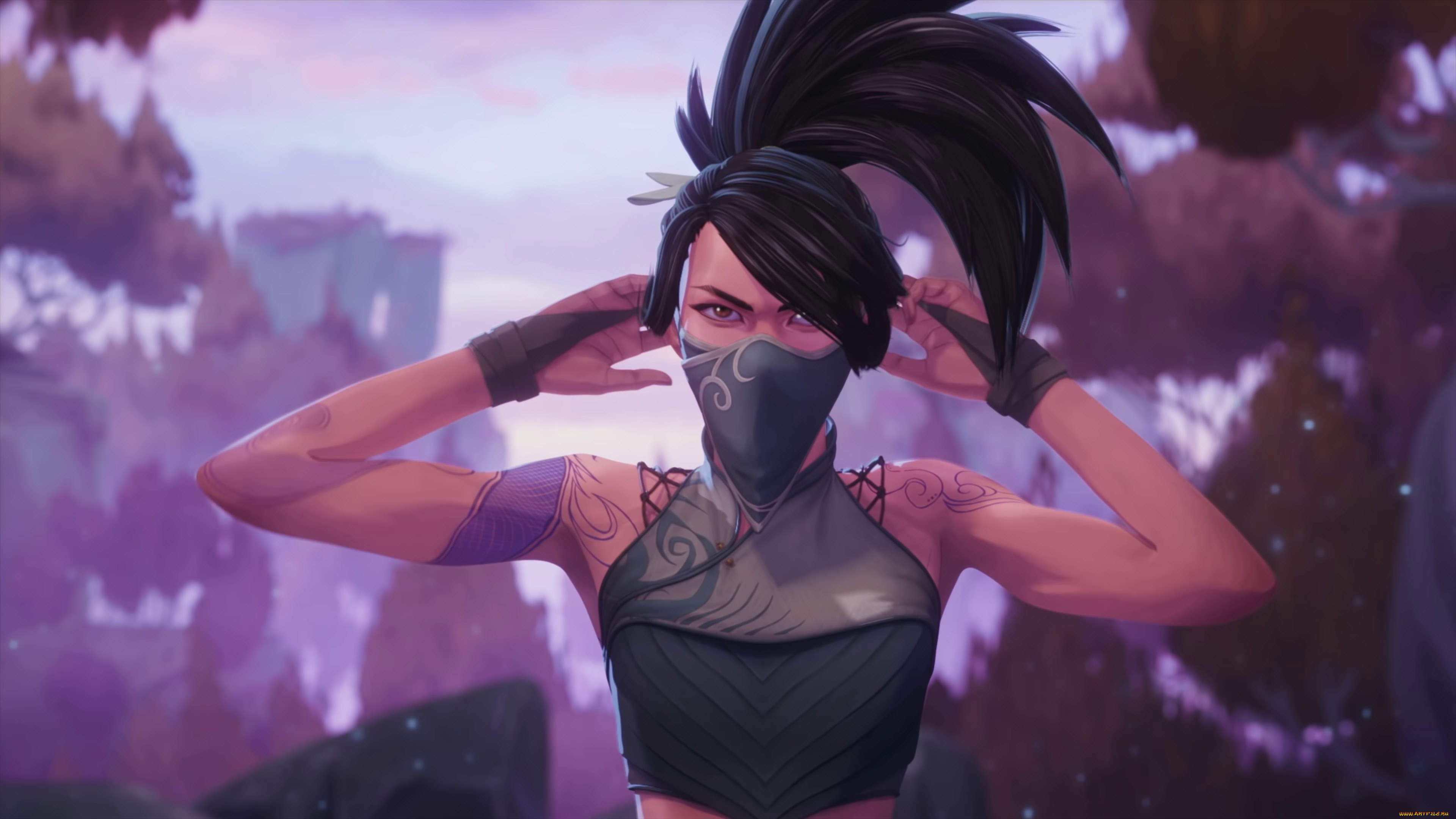  , league of legends,  legends of runeterra, akali
